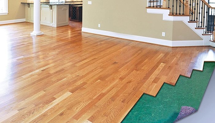 builder's felt underlayment for hardwood floor