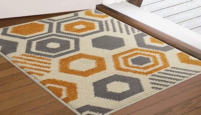 doormat keeps dirt and small rocks outside