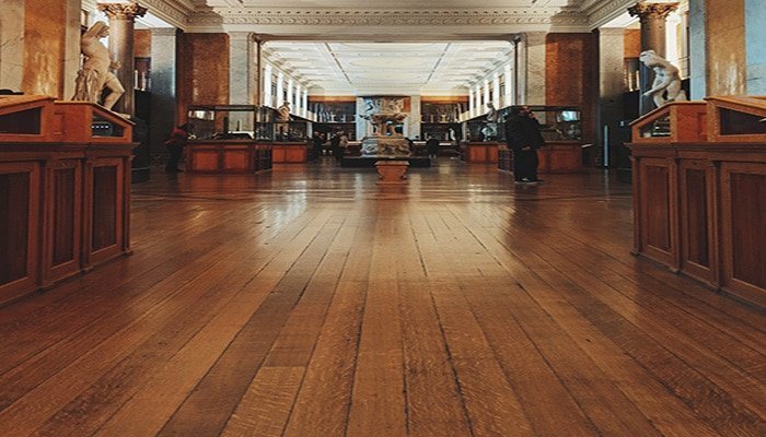 newly finished hardwood floor