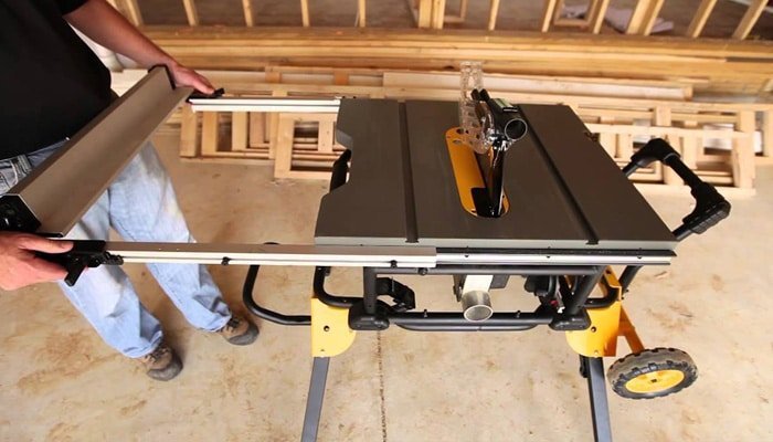 table saw table size