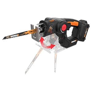 worx wx550l 20v axis 2-in-1 reciprocating saw and jigsaw