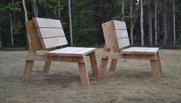 ana white's picnic table that converts to benches