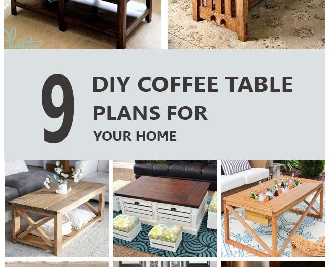 diy coffee table plans