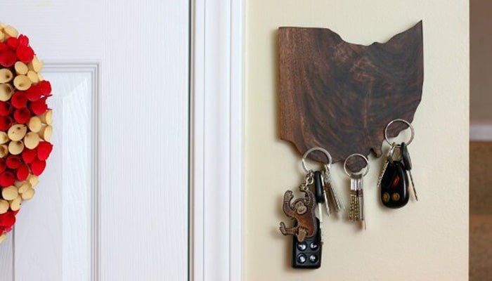 diy state pride magnetic key holder