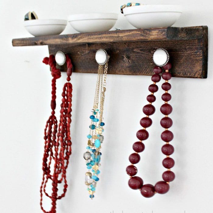 diy wooden jewelry organizer