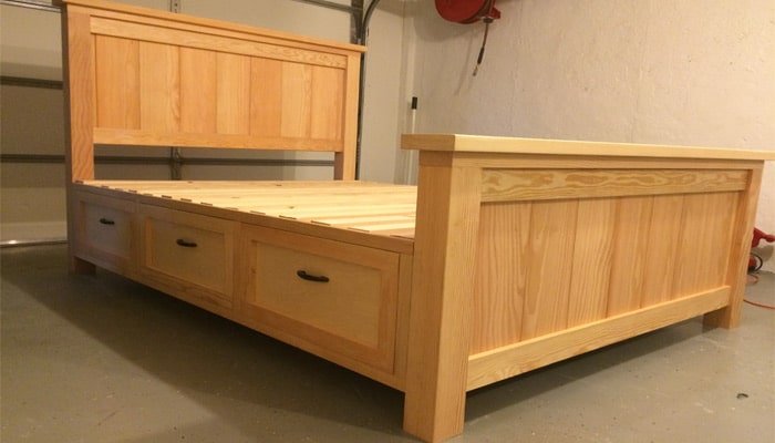 farmhouse storage bed