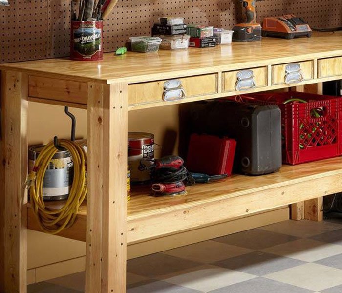 free workbench woodworking plan