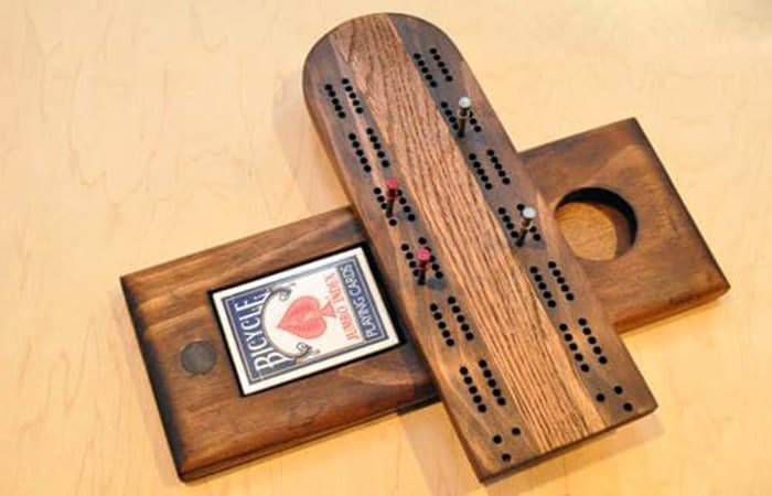 handmade cribbage board