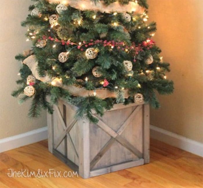 scrap wood christmas tree stand
