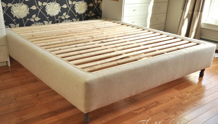 upholstered bed