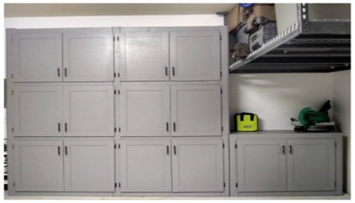 wall attached garage shelves
