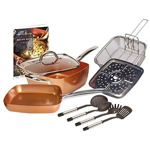 copper chef 10 piece cookware set