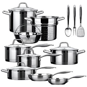 duxtop 17 piece cookware set