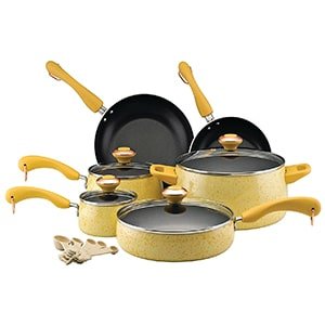 paula deen signature nonstick cookware pots and pans set