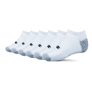 champion men's 6 pack low cut socks