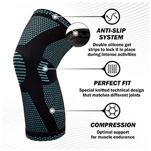 powerlix knee compression sleeve
