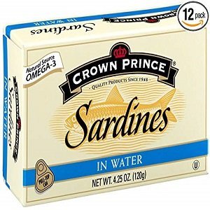 crown prince sardines in water