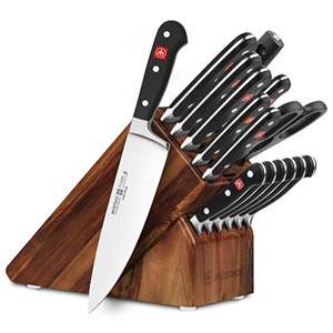 Walnut Knife Block Set