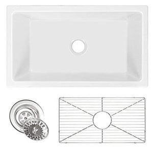 White Farmhouse Apron Sink
