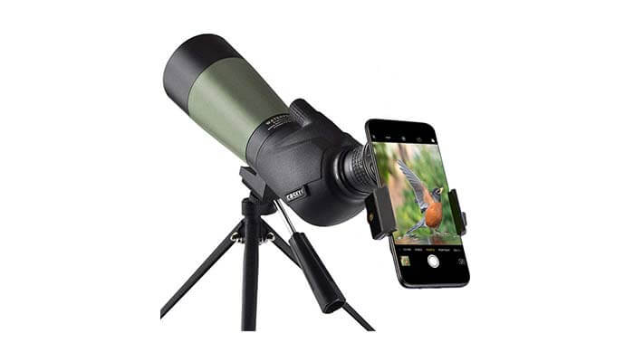 angled spotting scope