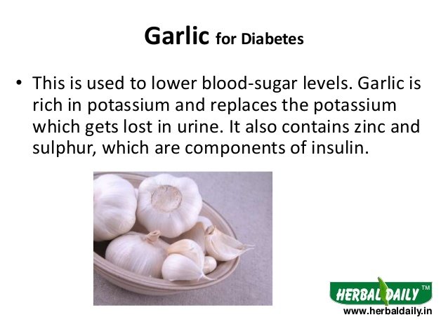 garlic for diabetic